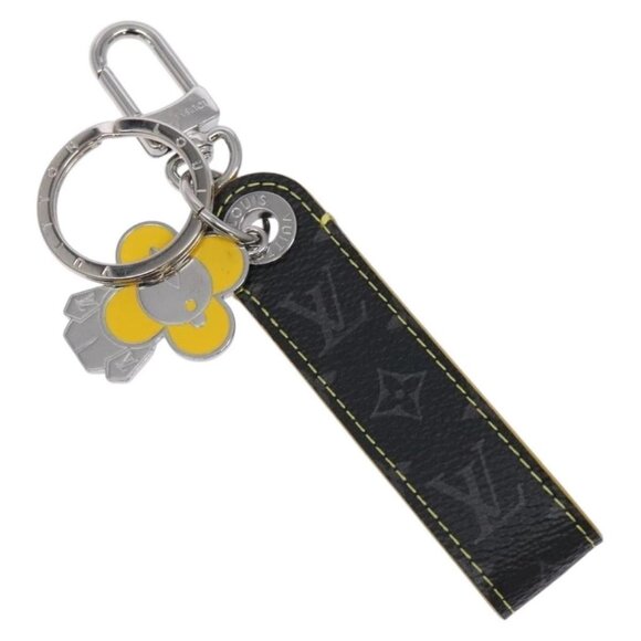 LOUIS VUITTON Monogram Eclipse Dragon Vivienne Key Holder MO1469 Auth 129758 - Picture 1 of 12